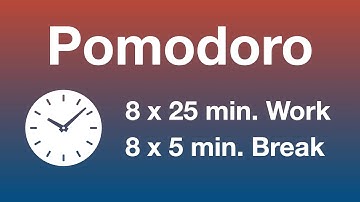 Pomodoro Technique 8 x 25 min - Study Timer 4h
