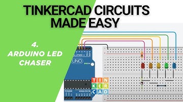 Arduino LED Chasing light | Arduino project in hindi| TinkerCAD circuit tutorials