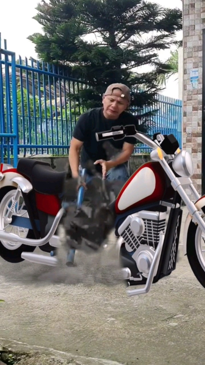 How I Do This Break \u0026 Cut My Motorbike #challenge #magic #entertainment