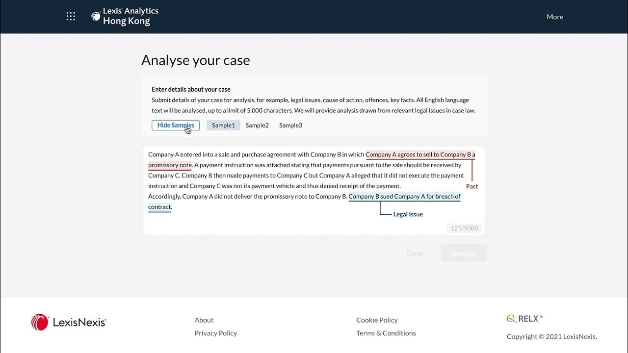 1. Lexis Analytics Hong Kong Training Series Case Brief Analysis