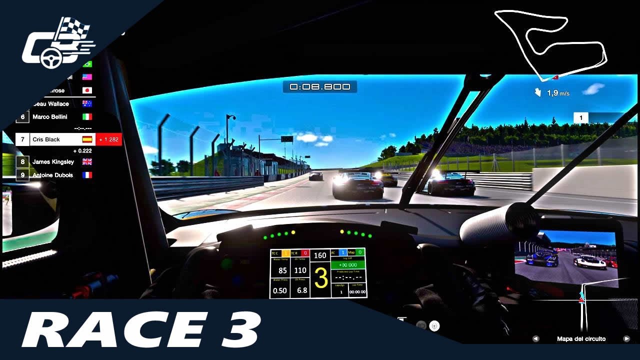 Porsche GT3 – Carrera 3/10 | C2 · Red Bull Ring | 4K + Team Radio