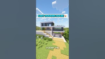 Minecraft Easy Modern House | #minecraft #tutorial