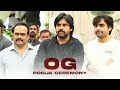 Og pooja ceremony  pawan kalyan  sujeeth  dvv entertainment