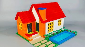How To Build a Lego House MOC | Building Blocks Instructions | Satisfying Diy #lego #legomoc #diy