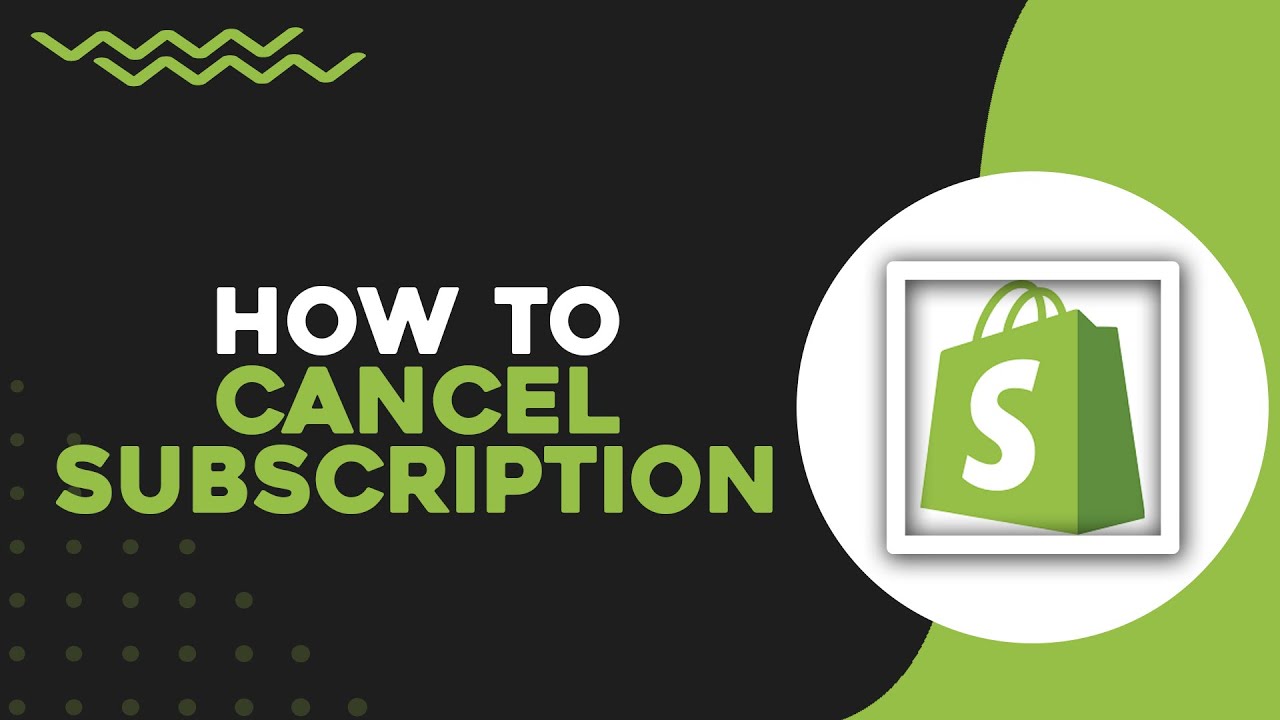 How to Cancel Shopify Subscription (Easiest Way) - YouTube