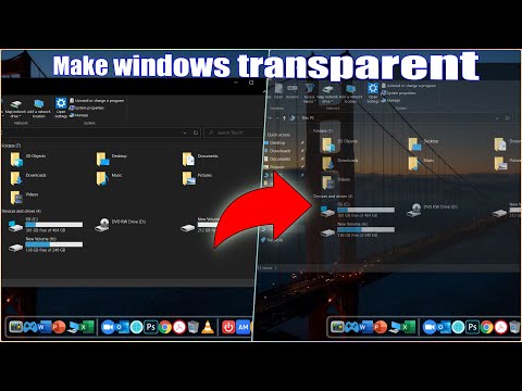 Video: How To Make Windows Transparent