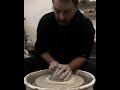 Throwing a small vase timelapse