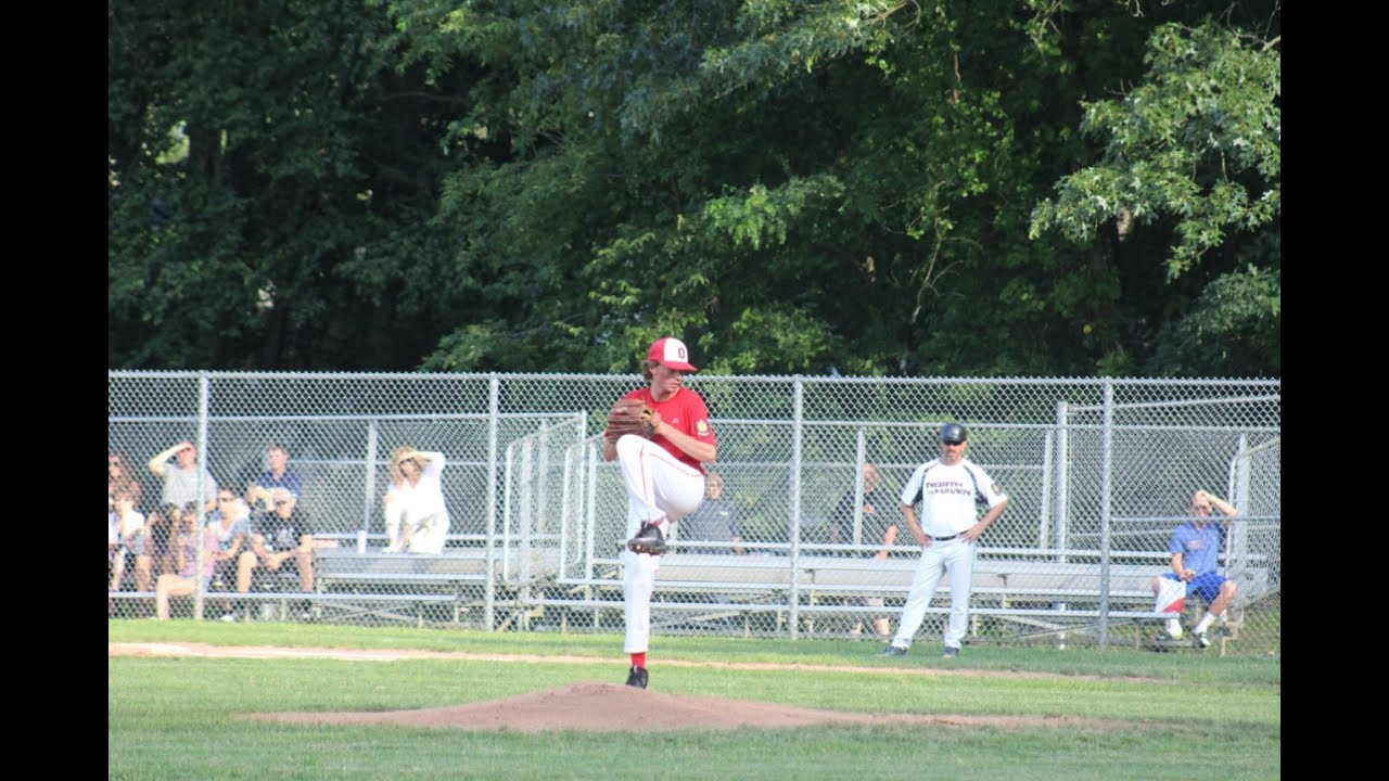 Matt McGrath Pitcher Oakville Legion Baseball vs North Haven Legion