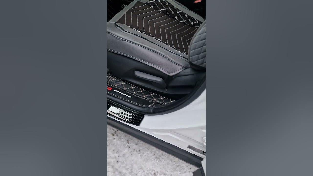 Накладки на пороги Rav4 xa50 - YouTube
