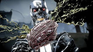 MK11 Endoskeleton Terminator Performs All Fatalities
