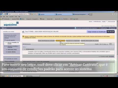 Vídeo: Como Participar Da Negociação Eletrônica