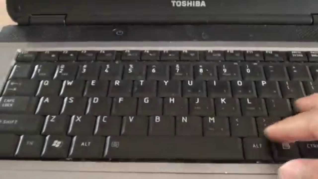 FIXED: Toshiba Laptop Keyboard Not Working With Some Keys - YouTube