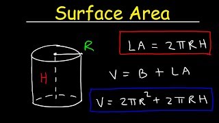 Surface Area of a Cylinder With Lateral Area