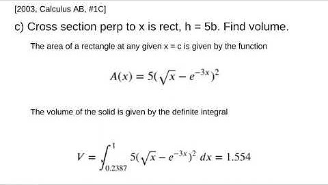 AP Calculus AB - 2003: #1C