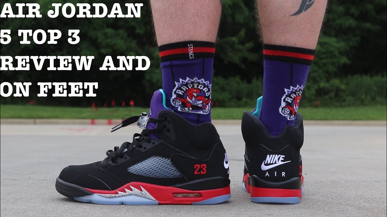 jordan 5 top 3 on feet