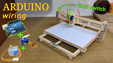 Hoe u uw Arduino CNC-plotter aansluit met behulp van 28BYJ-48 stappenmotoren en RC-servo