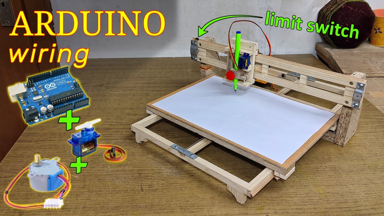 This is an improved version of this  (https://www.thingiverse.com/thing:4579436) project.Increased the size of  the drawi… | Drawing machine, Cnc, 3d printing machine