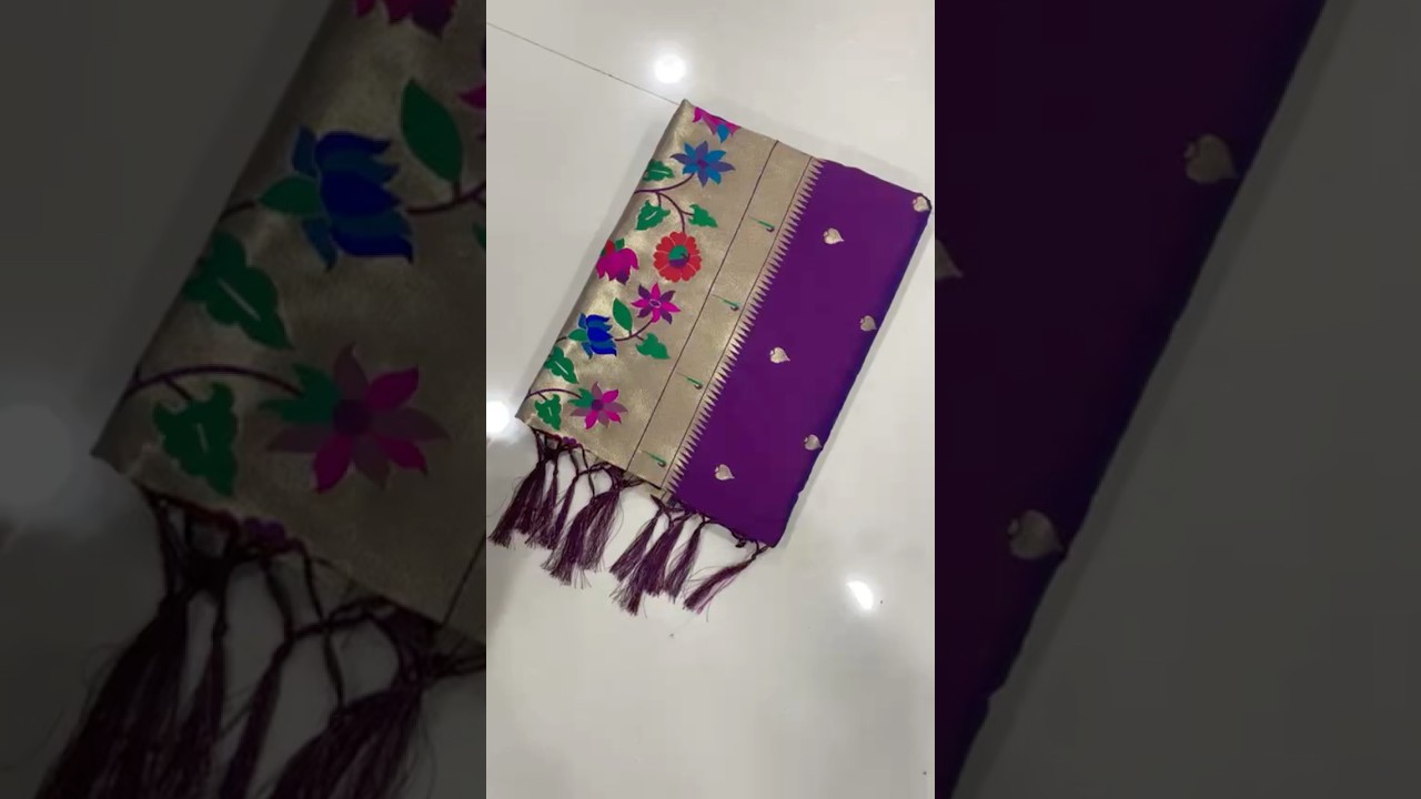 Multicolor Floral Meena Zari Pallu Paithani Saree