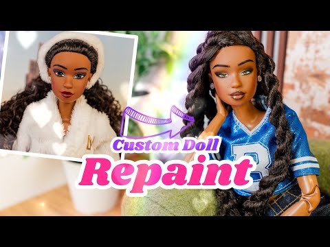 Let’s Repaint A Doll Using Acrylic Paint | Custom Fashion Doll