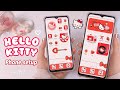 Make your Android phones aesthetic | hello kitty theme | Samsung a13 aesthetic 