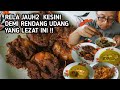 Rendang udang dan gulai ikan hiu masakan minang khas air bangis pasaman barat