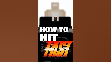 How to Hit Fast Like a World Champion: Sight Alignment by Feel!