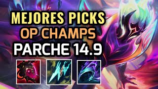 MEJORES PICKS Y CAMPEONES OP - PARCHE 14.9  League of Legends Temporada 14. Nuevo Meta 2024!