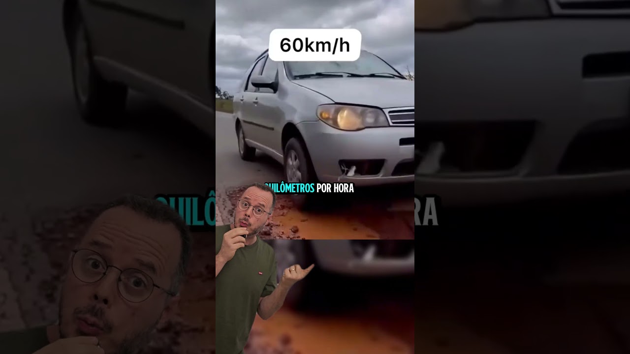 carro voando sobre o buraco #fisica