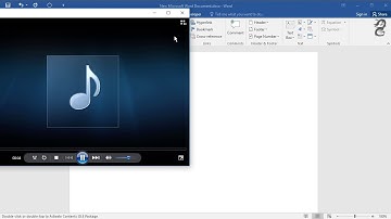 How to Insert Sound File in  Word