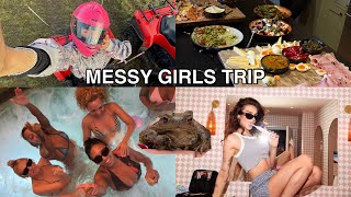 MESSY GIRL BRAND TRIP VLOG- quad biking, hot tub, spa, frogs, painting, staycation,grwm @garnieruki