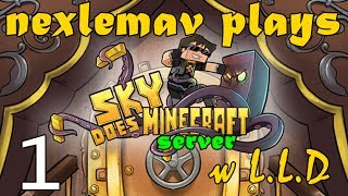 SkyDoesMinecraft: The Hunger Skies Survival Ep. 1 - Block Hunt Hide n' Seek
