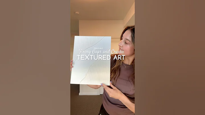 Fixing gaps and cracks - Textured Art