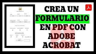 Cmo Crear Un Formulario Pdf Con Adobe Acrobat parte 1