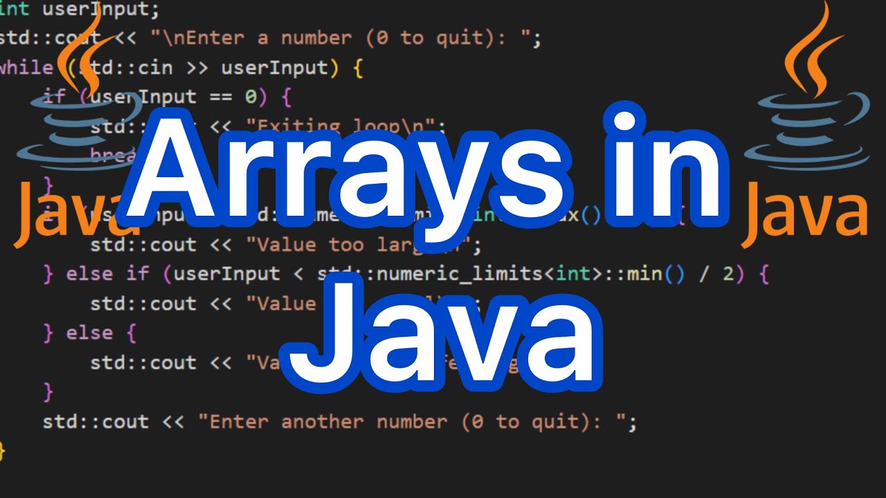 Learning Arrays in Java FAST - YouTube