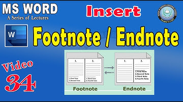 Ms Word- Endnote and Footnote| How to insert endnote and footnote in MS Word