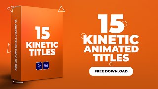 (FREE) Kinetic Typography Animation Titles Pack