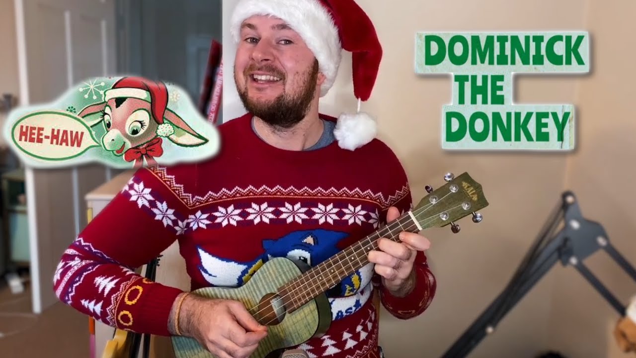 Dominick The Donkey - Ukulele Cover || Tabs in Description 🎄