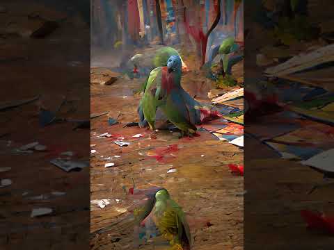 Theatre The ground, parrots often
