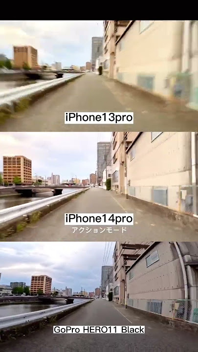 iPhone 13 Pro vs iphone 14 Pro vs Go Pro Hero11 🔥🔥🔥