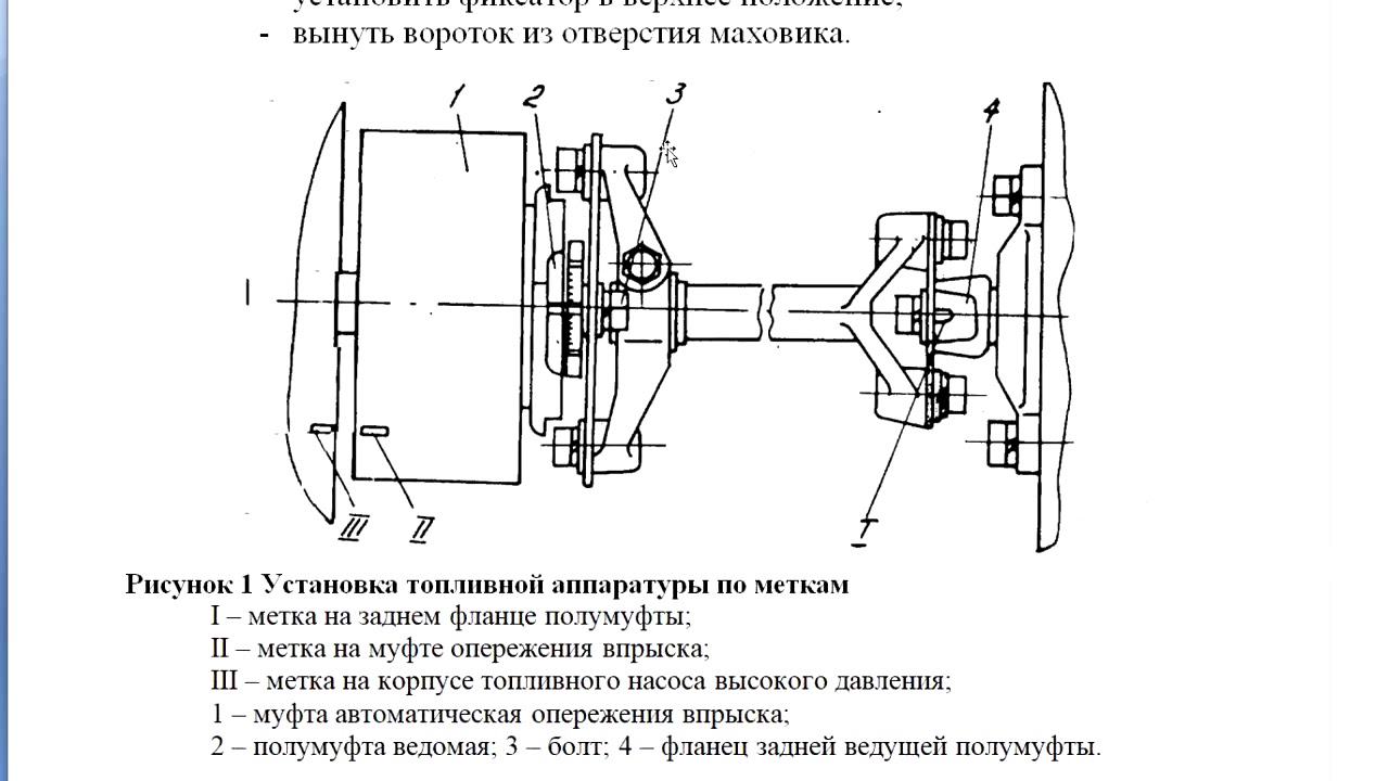 Реферат: Ремонт муфты автоматического опережения впрыскивания топлива