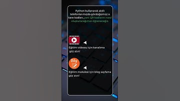 Python İle QR kod Oluşturmak #programlama #python