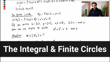 Computational Algebraic Geometry --- Lecture 2.3: The integral and finite circles