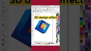 3D design effect in coreldraw - membuat efek desain 3D di coreldraw #3ddesign #3ddesigning