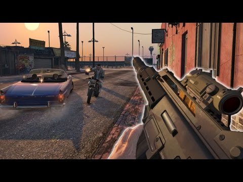 GTA 5 GTA V - PS4 Xbox One Gameplay (First Person Mode) (GTA 5 PS4