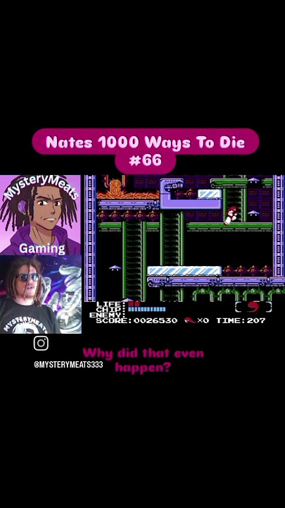 Nates 1000 Ways To Die #66 #kabukiquantumfighter #nes #retrogaming #retro #fails #rage