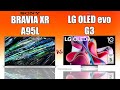Sony Bravia XR A95L QD-OLED vs LG OLED evo G3 TV Comparison | Which is the best ?