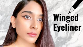 How to do winged eyeliner for beginners wingedeyelinertutorial