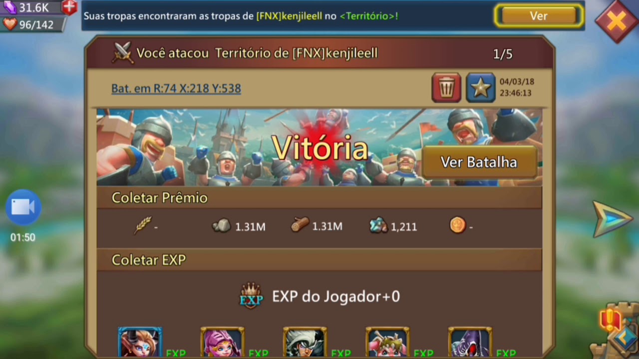 LORDS MOBILE - ATTACK FULL CAV gkg vs FNX  - The Ponthesz