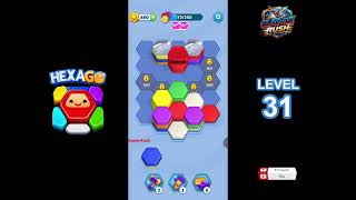 HexaGo: Sorting Puzzle Level 31 Solution | Gameplay Walkthrough