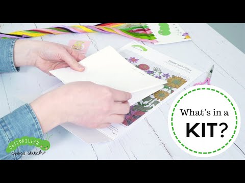 What's in a cross stitch kit?  How to get started! 